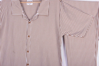 Classy Brown Stripe Lounge Set
