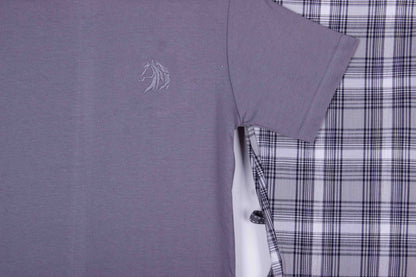 Slate Tee Grey Check Pajamas