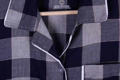 Charcoal Plaid Lounge Set