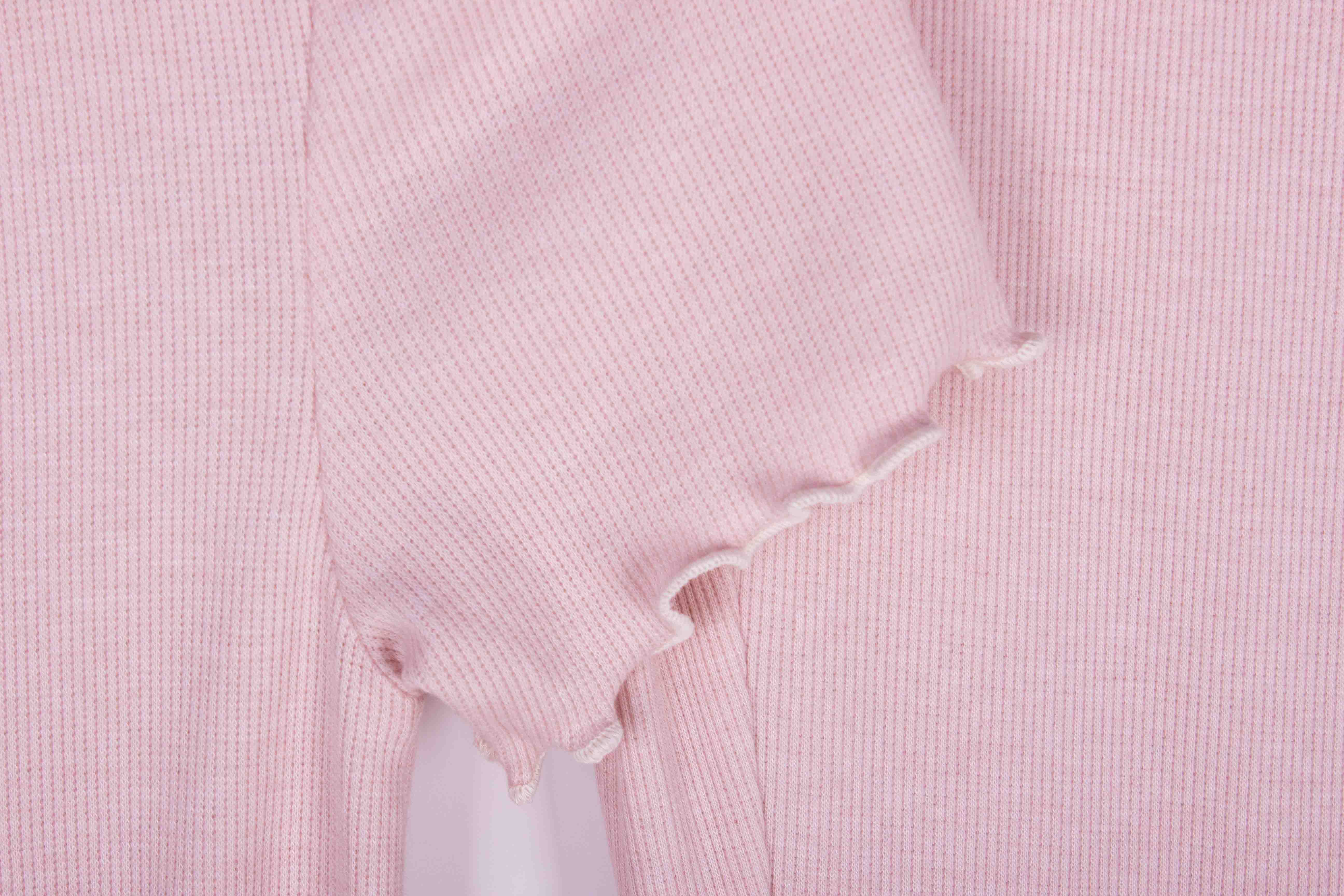 Pink Ribbed Soft Cotton Set