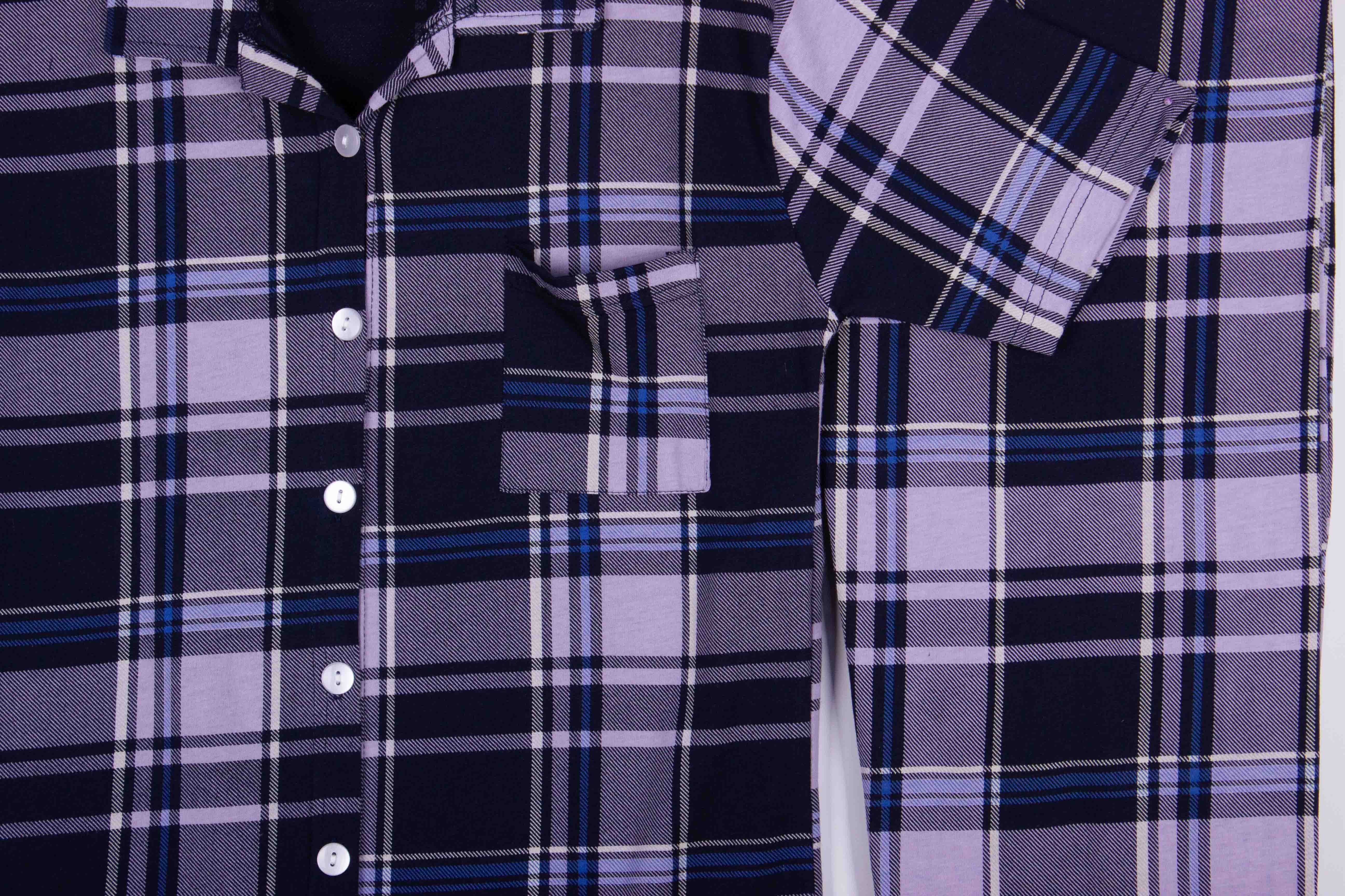 Purple Plaid Lounge Set