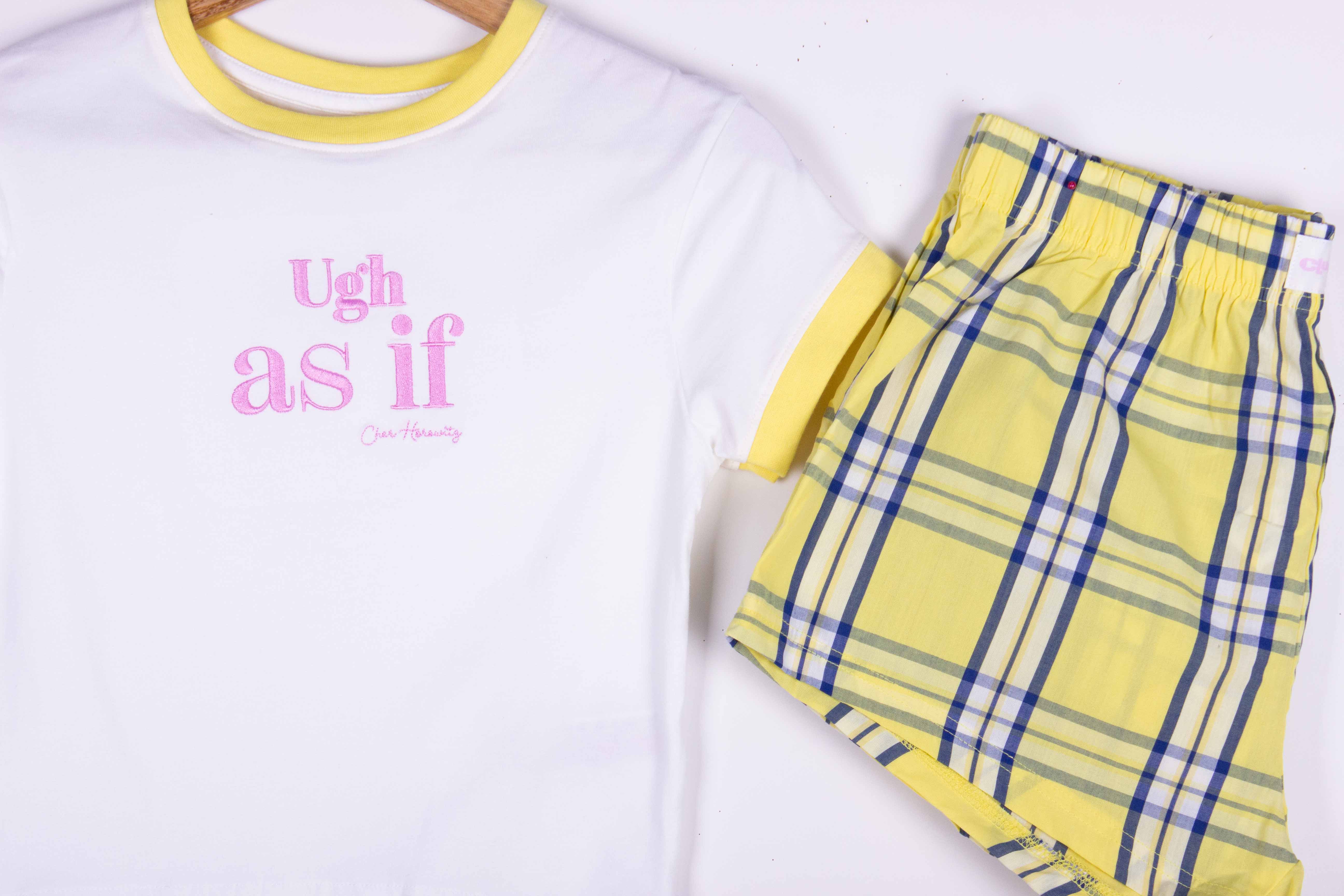 Yellow Plaid Ugh As If..