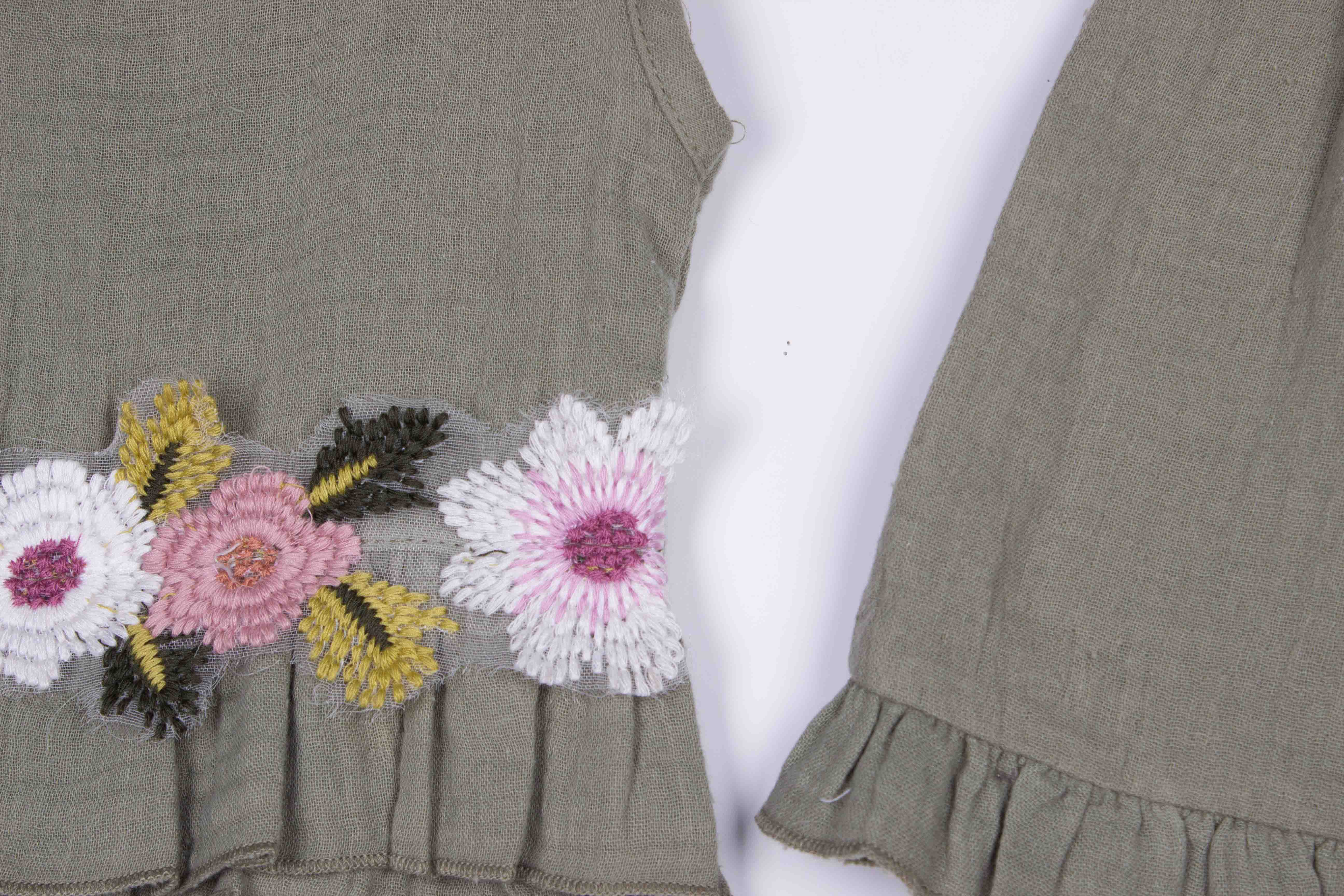 Olive Green Floral Baby