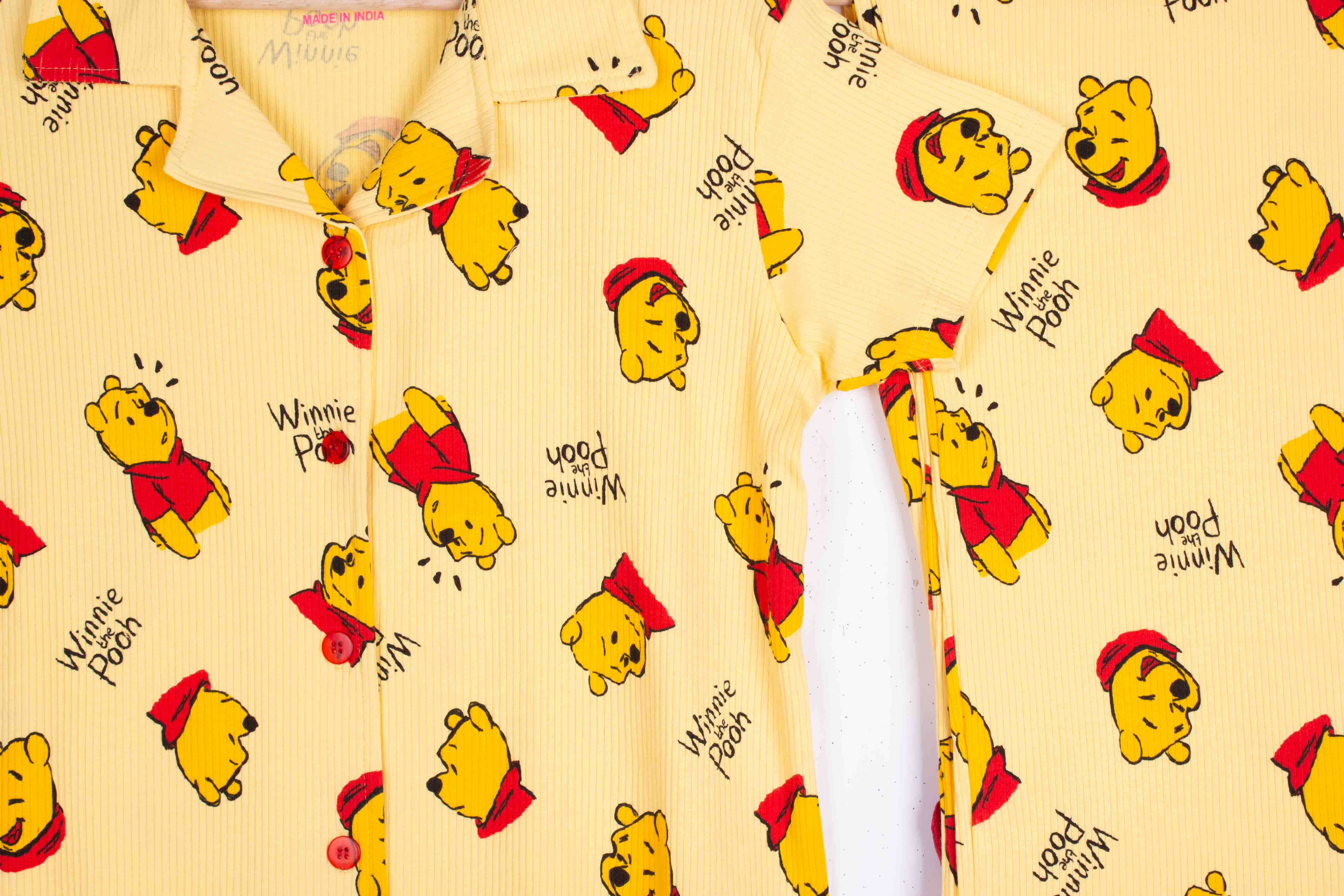 New Winnie Pooh (Button Ups Ribbed)