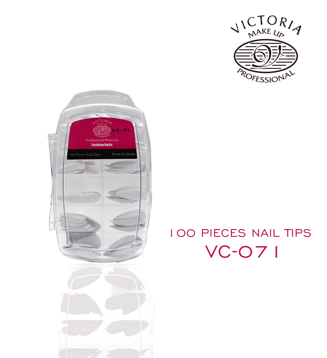Nails 100Pcs Colouring { PS Case } VC-71