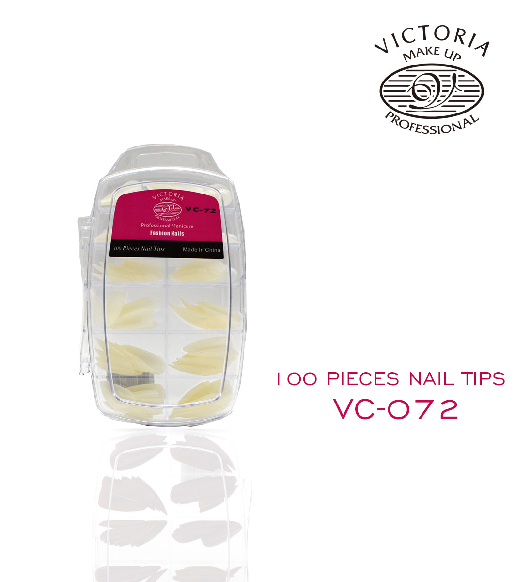 Nails 100Pcs Colouring { PS Case } VC-72