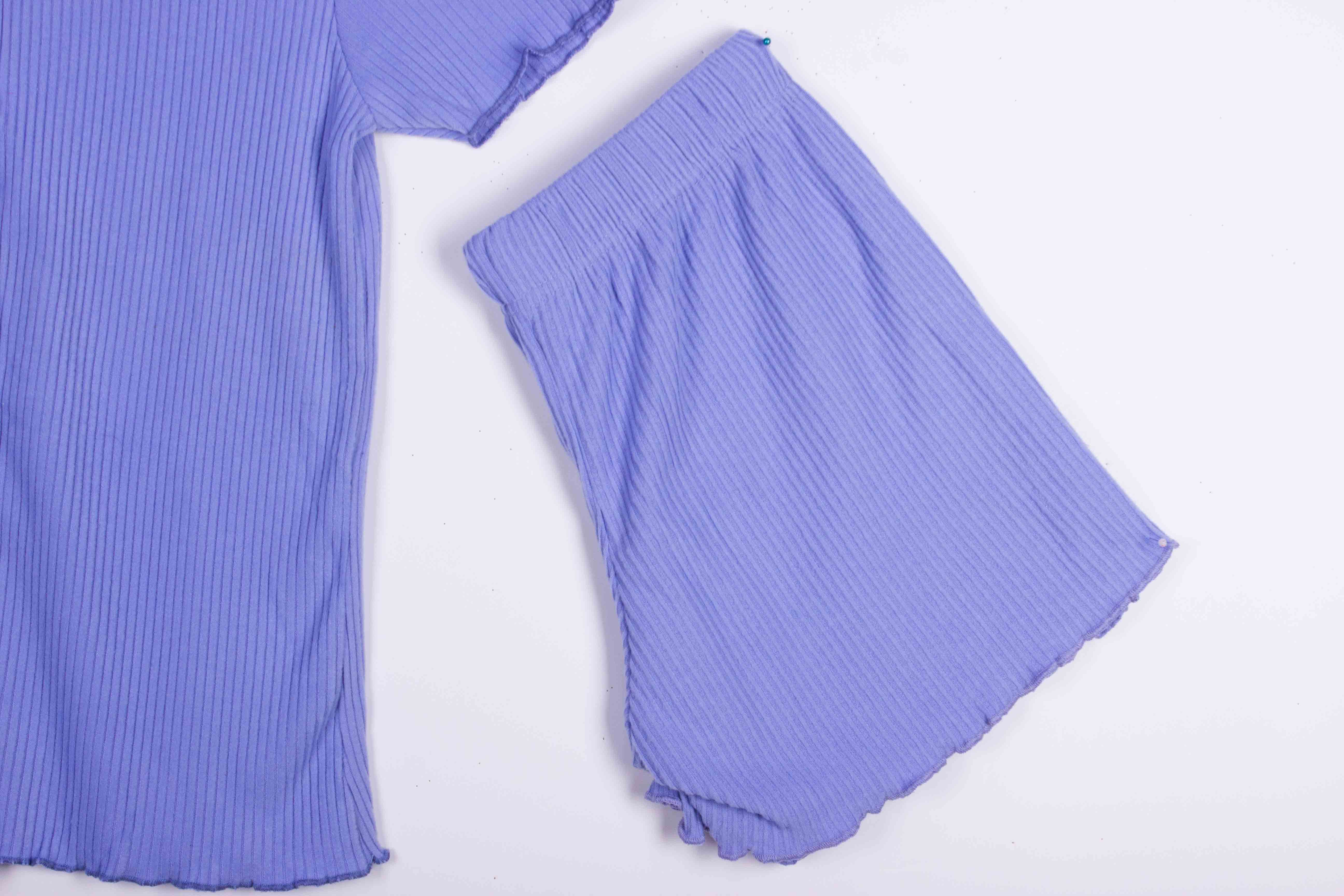 Periwinkle Ribbed Shorts