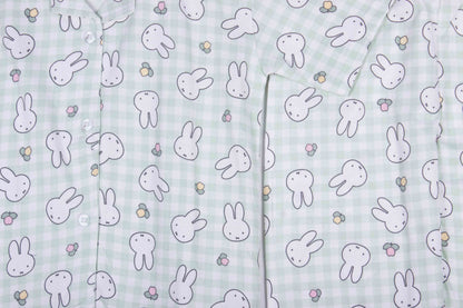 Mint Bunny Gingham
