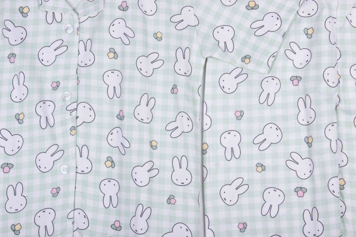 Mint Bunny Gingham