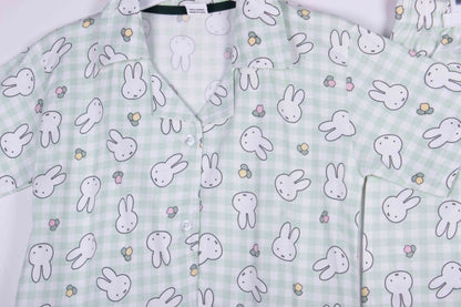 Mint Bunny Gingham