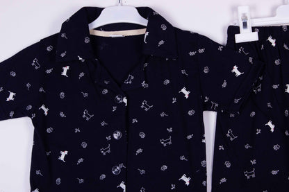 Navy Puppy Garden