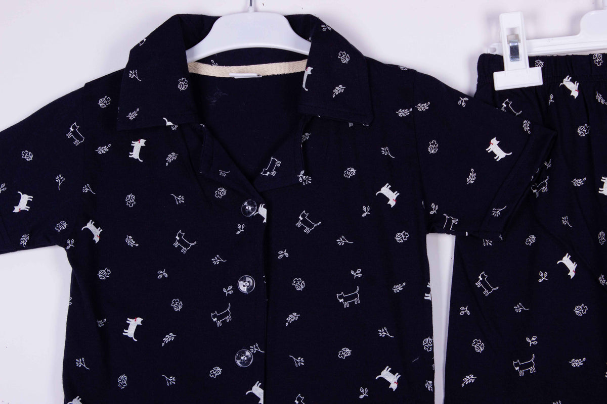 Navy Puppy Garden