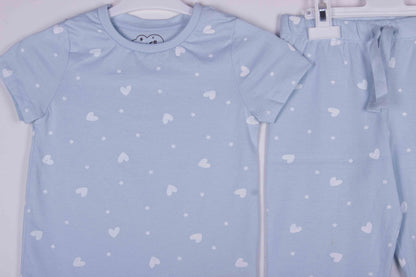 Sky Blue Pretty Hearts