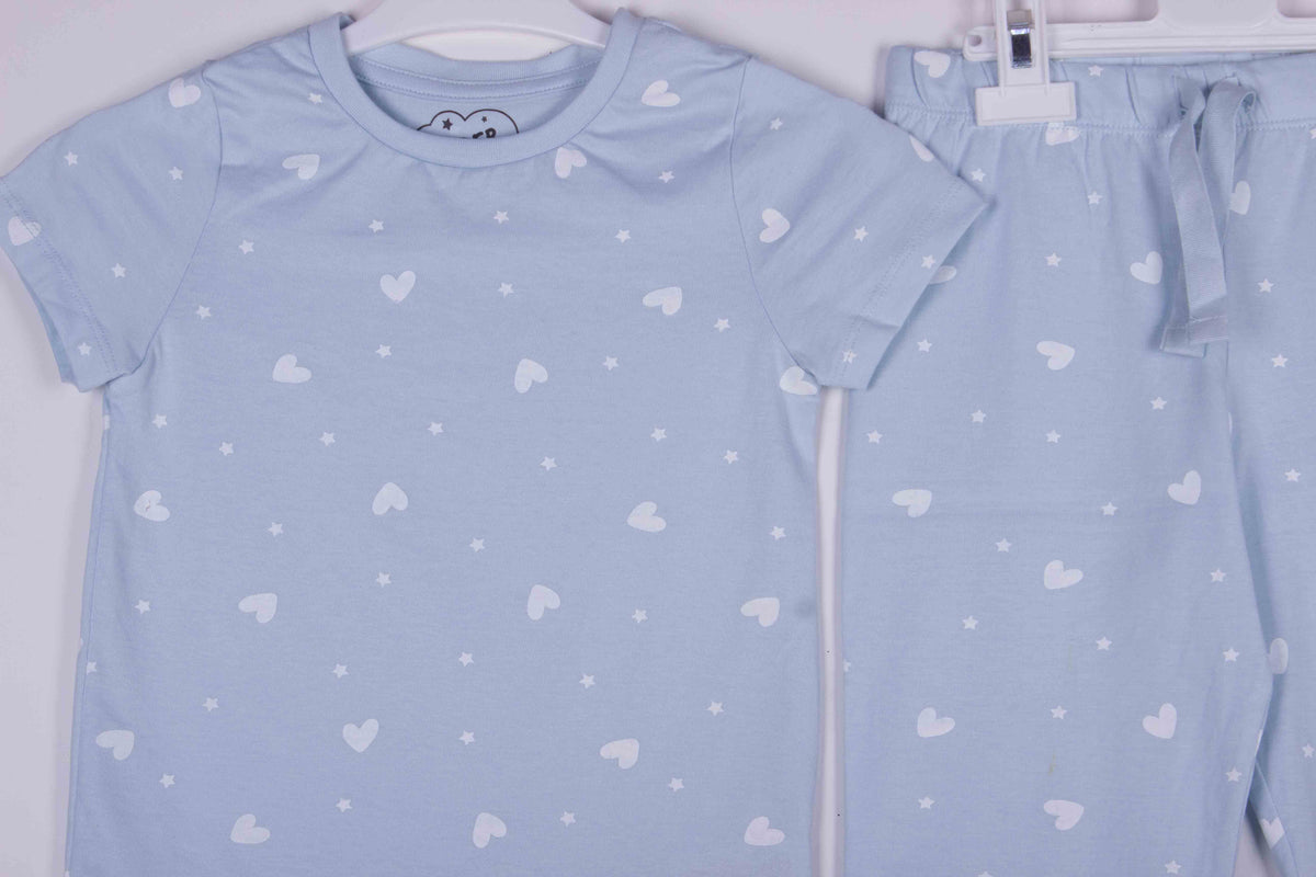 Sky Blue Pretty Hearts