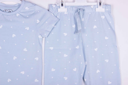 Sky Blue Pretty Hearts