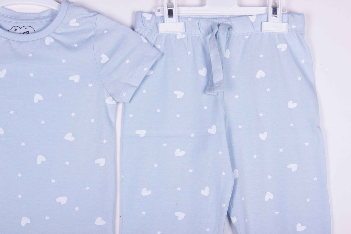 Sky Blue Pretty Hearts