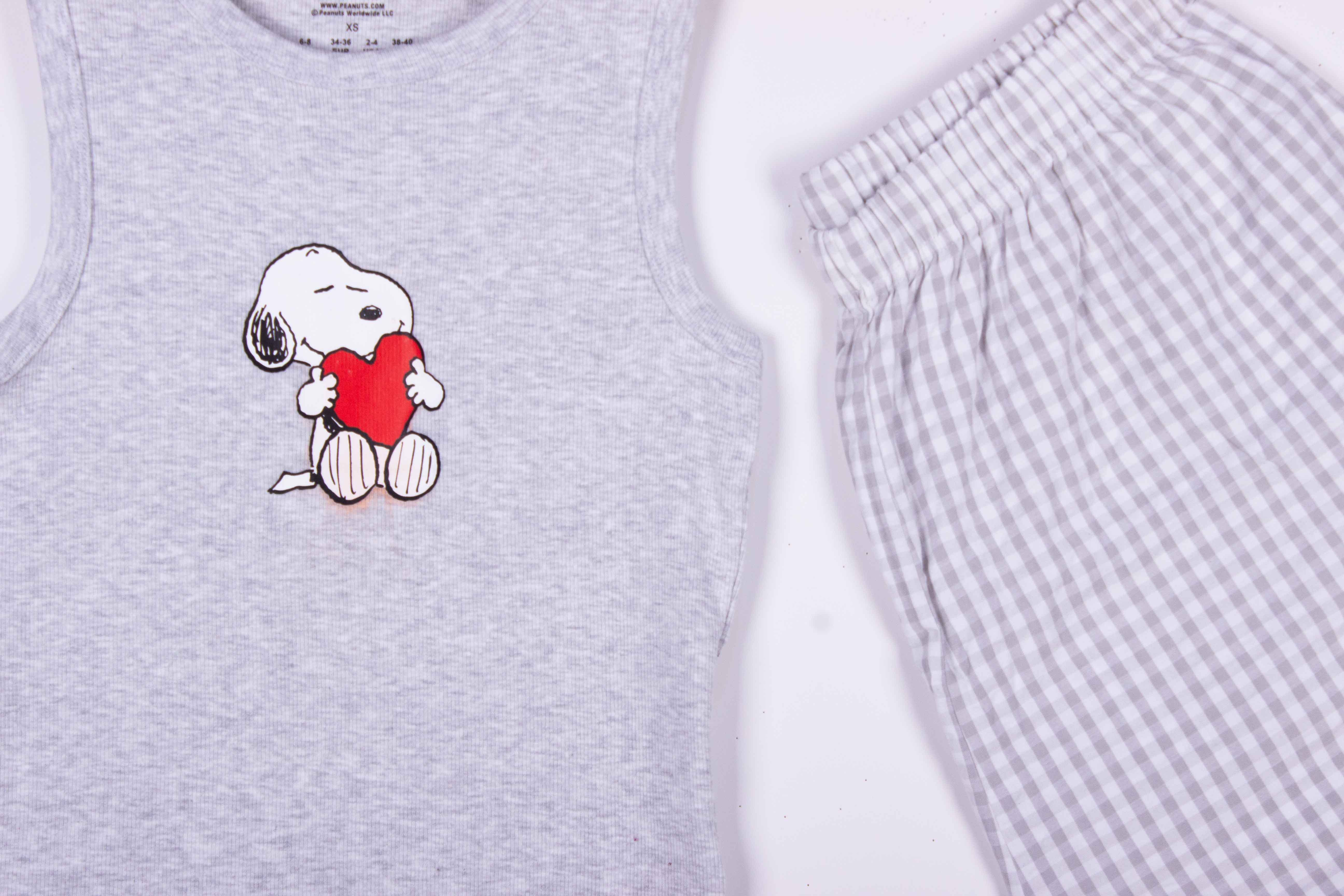 Snoopys Heart Grey Shorts