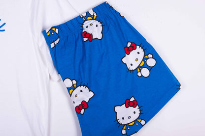Hello Kitty in Blue Shorts