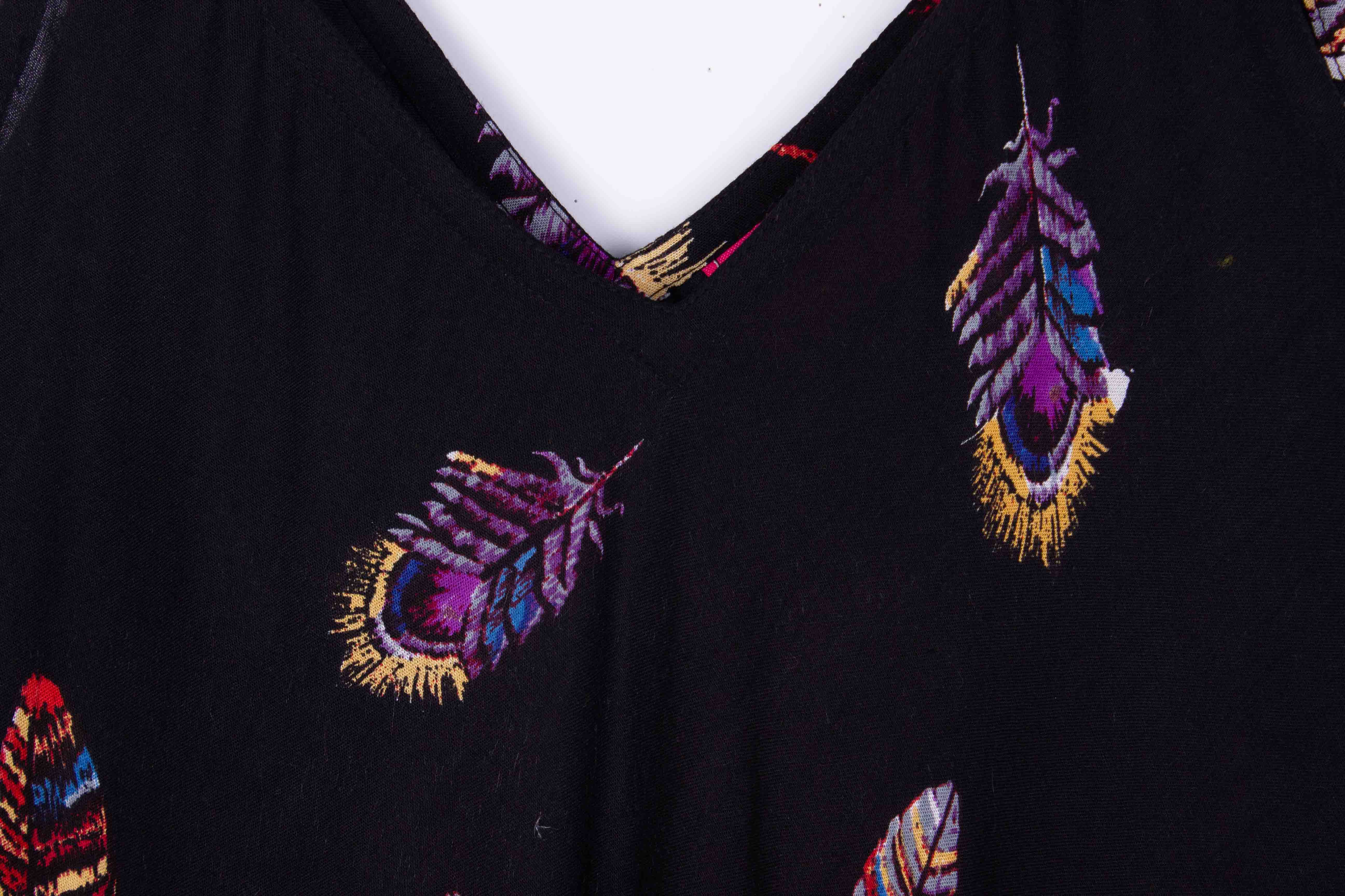 Midnight Featherfall Dress (Soft Cotton)