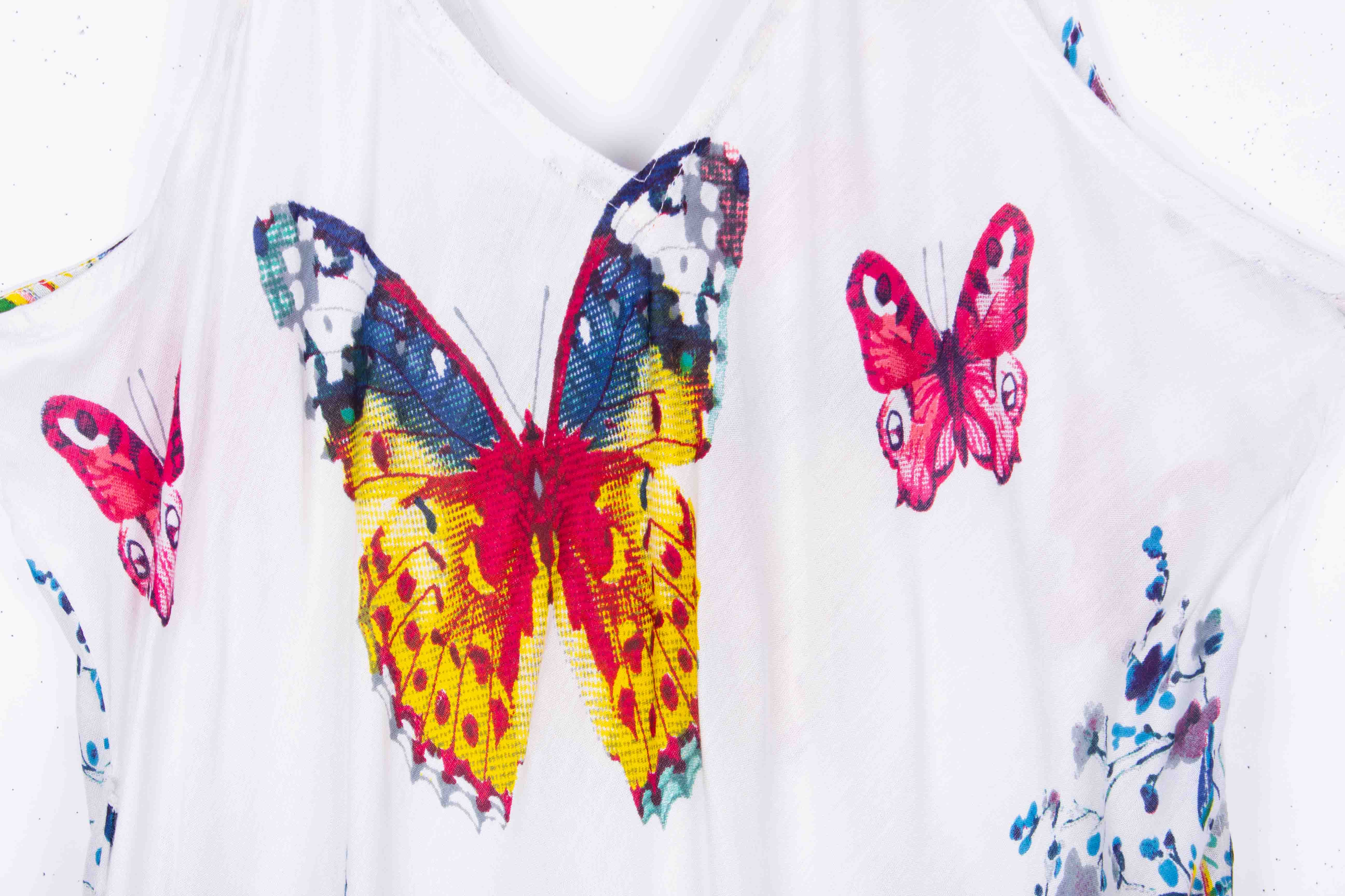 White Butterfly Dress (Soft Cotton)