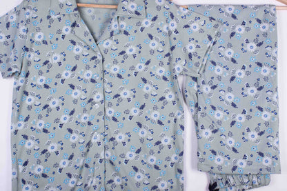 Dusty Blue Florals