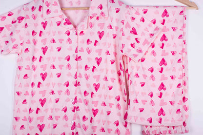 Pink Watercolor Hearts