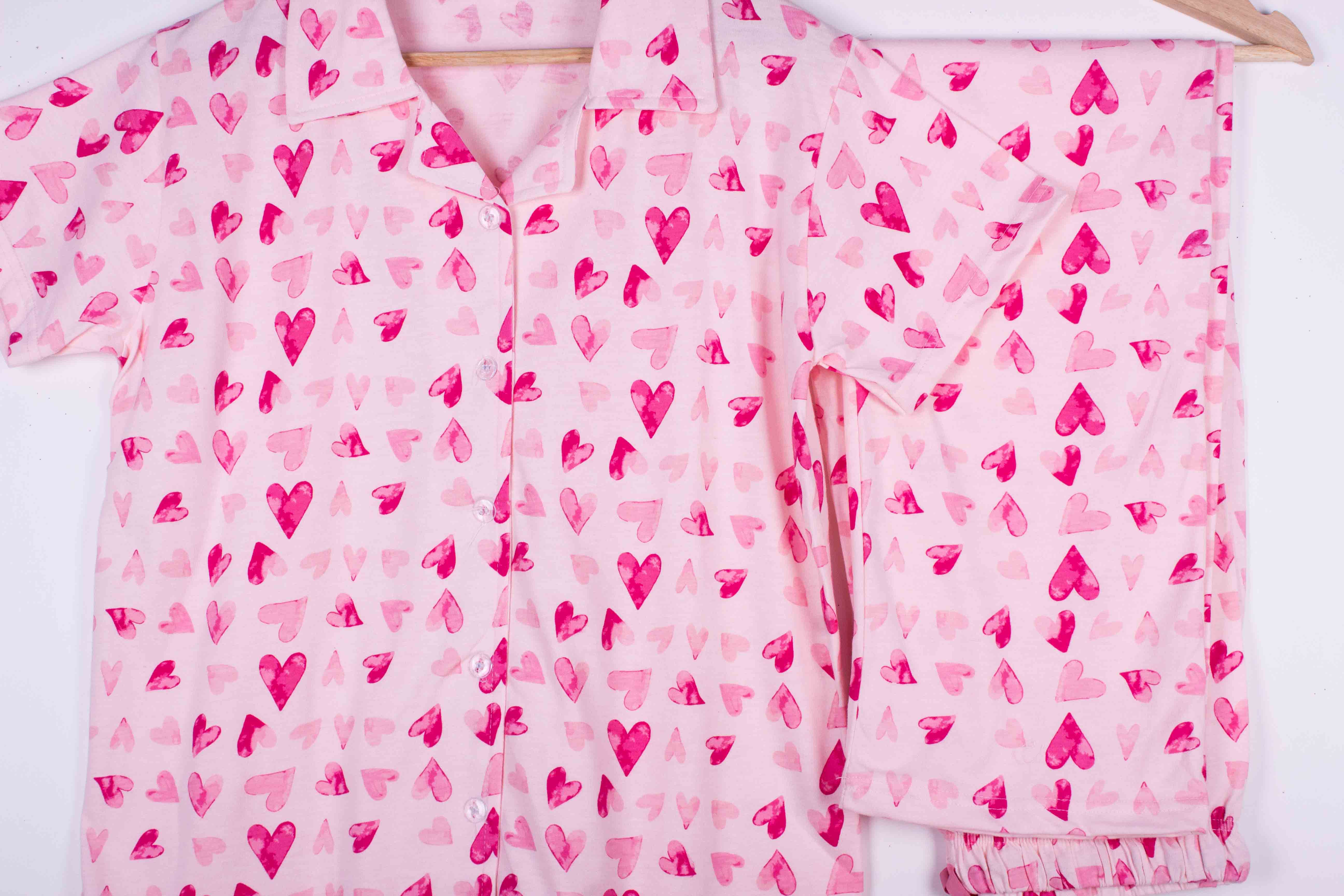 Pink Watercolor Hearts