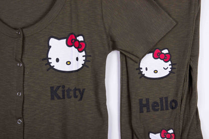 Olive Hello Kitty Tights