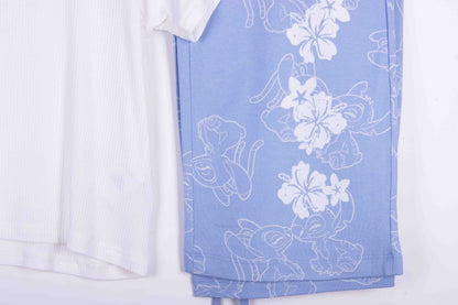 Super Soft Periwinkle Stitch Floral