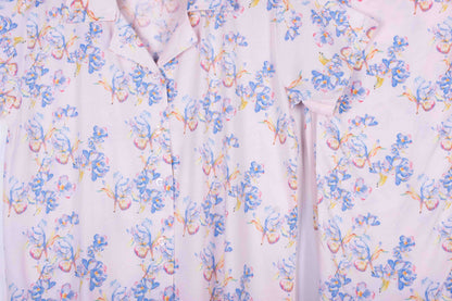 Soft Blush Blue Florals