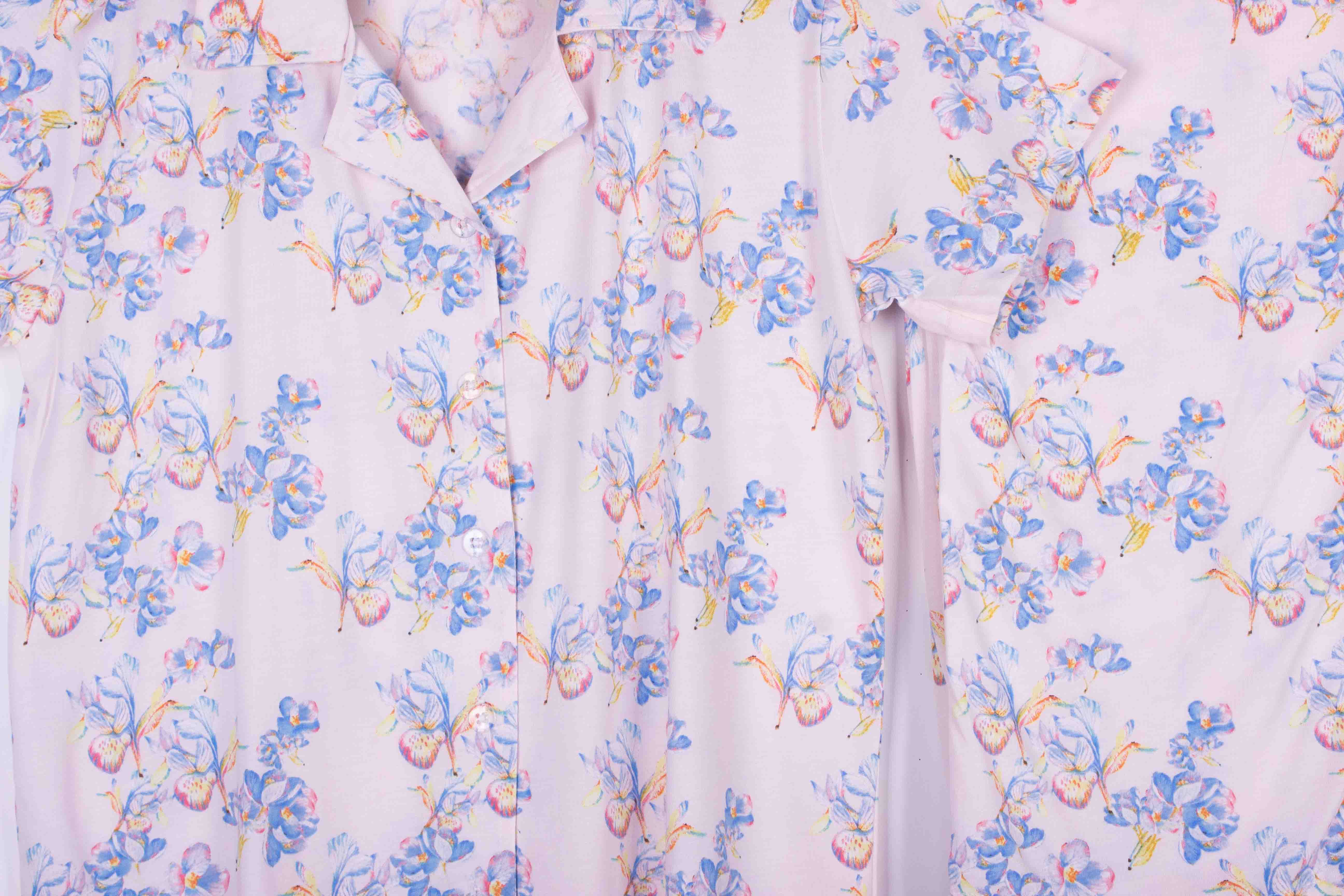 Soft Blush Blue Florals