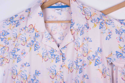 Soft Blush Blue Florals