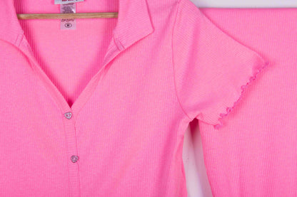 Bubblegum Ribbed Ruffles