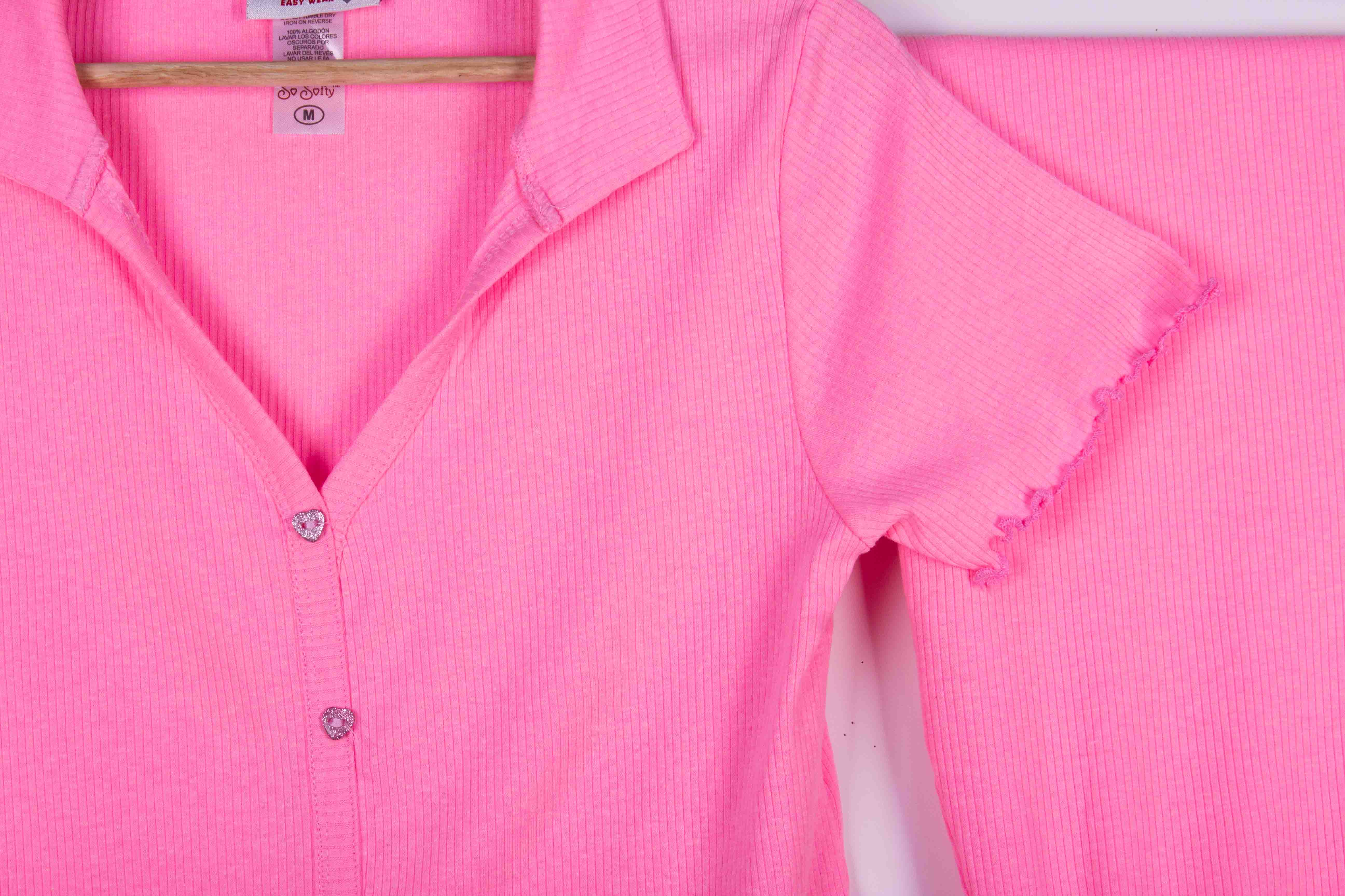 Bubblegum Ribbed Ruffles