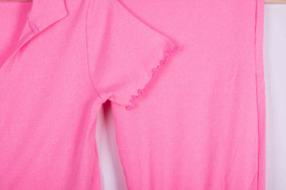 Bubblegum Ribbed Ruffles
