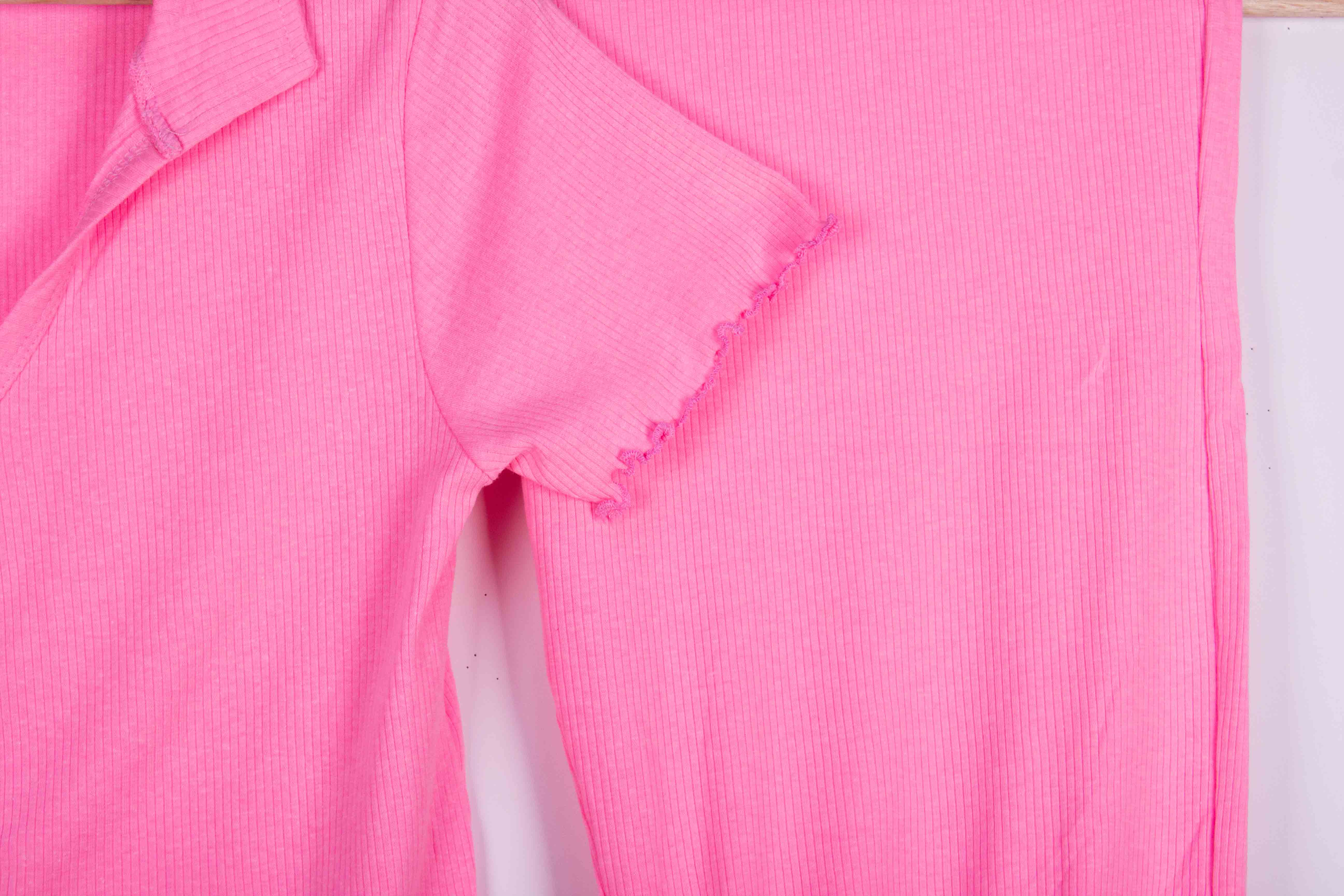 Bubblegum Ribbed Ruffles
