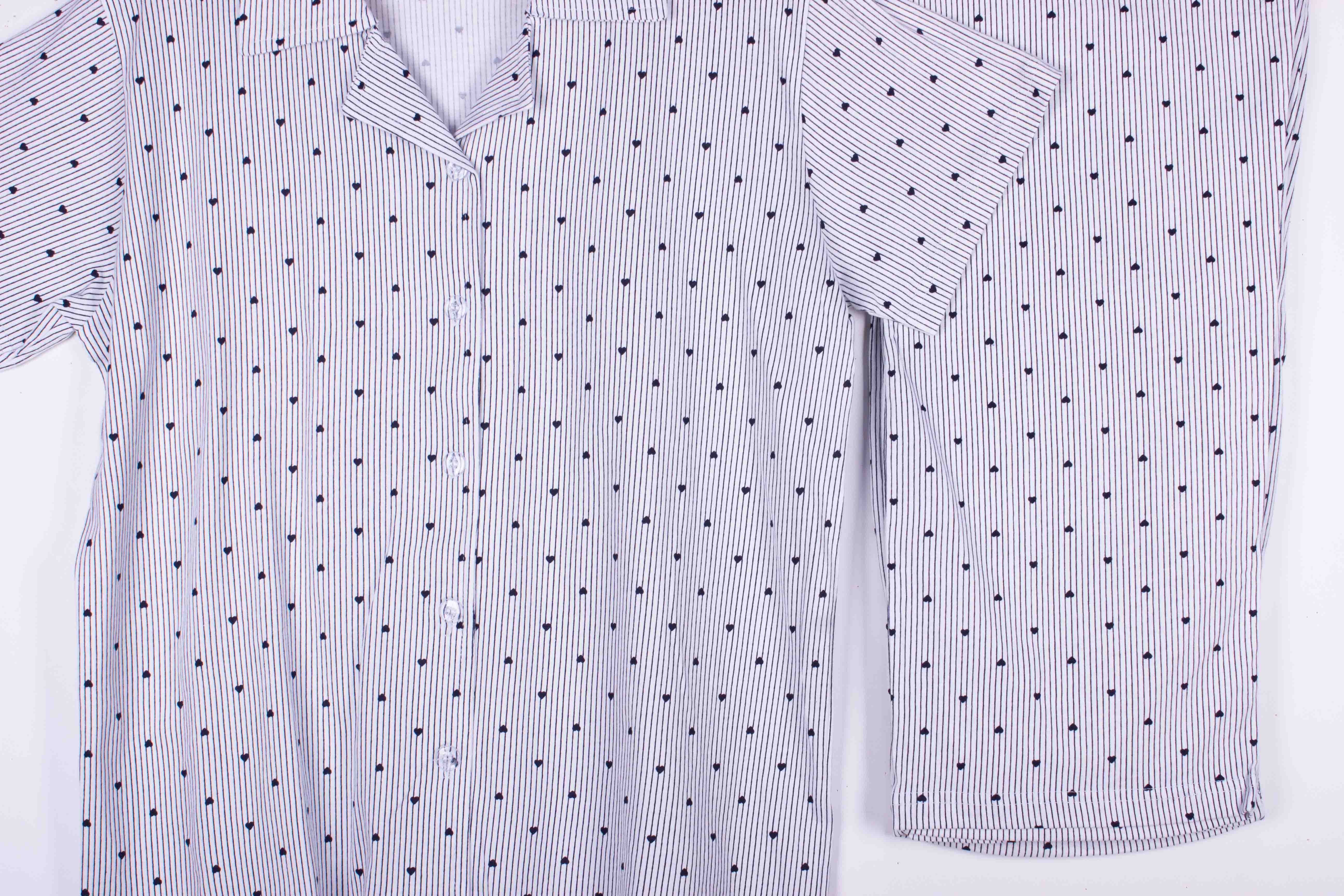 Powder Pinstripe Hearts