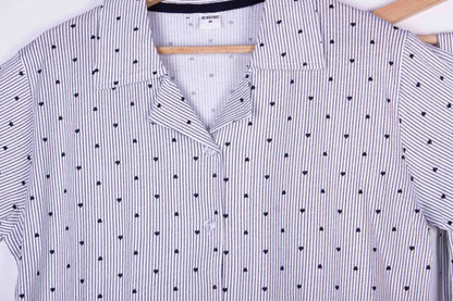 Powder Pinstripe Hearts