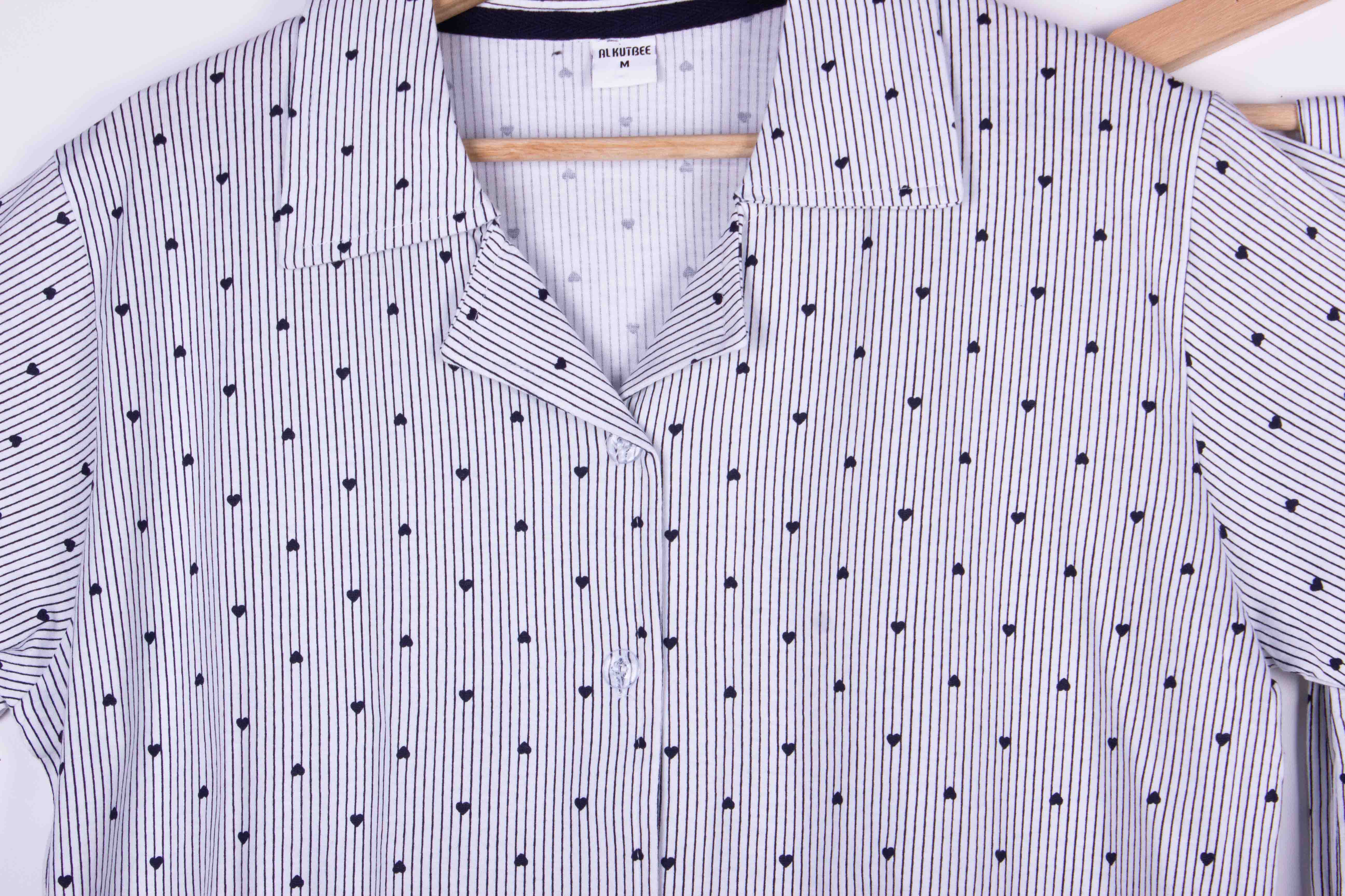 Powder Pinstripe Hearts