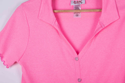 Bubblegum Ribbed Ruffles