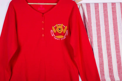 Crimson Pooh Stripes
