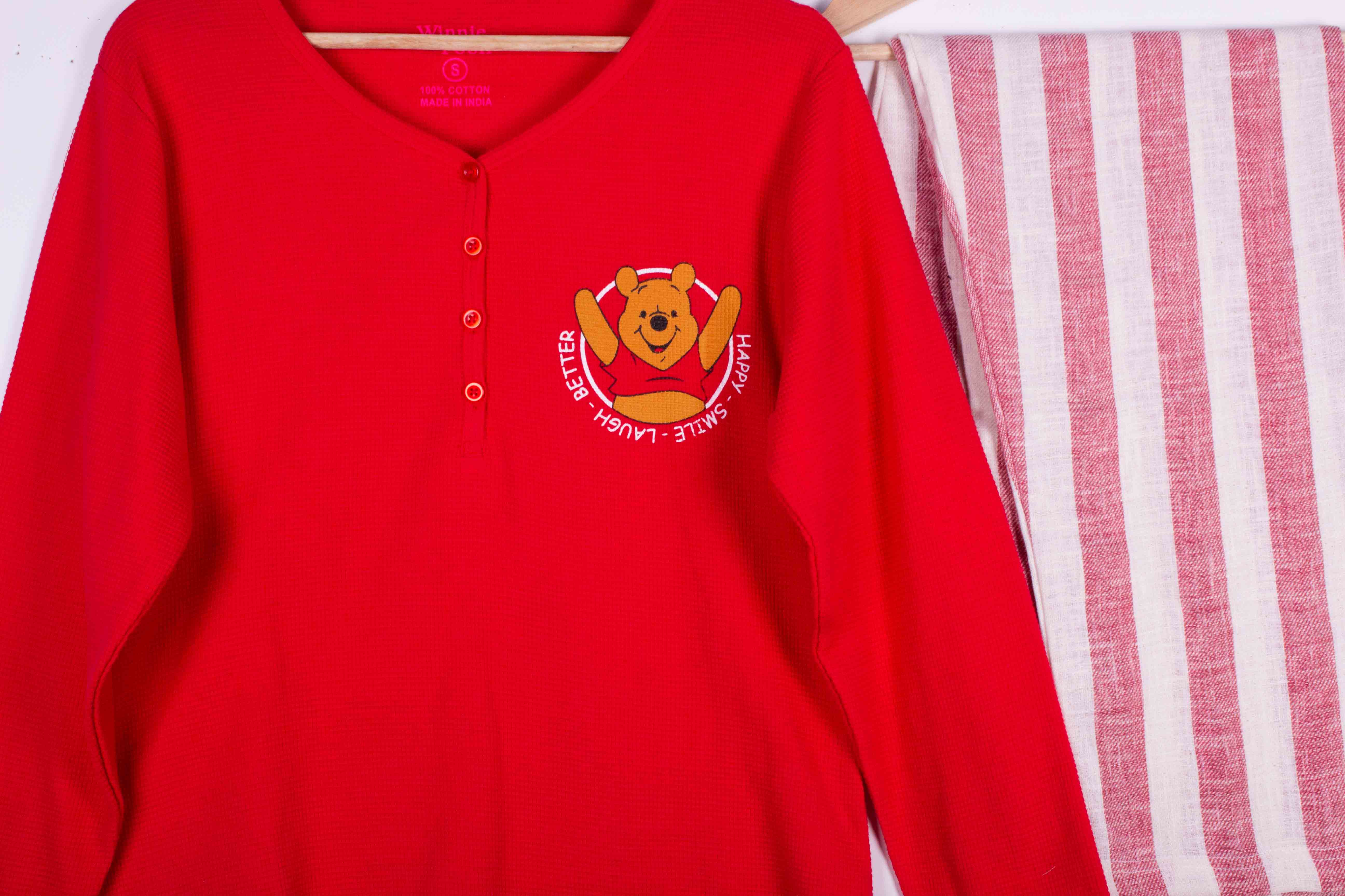 Crimson Pooh Stripes