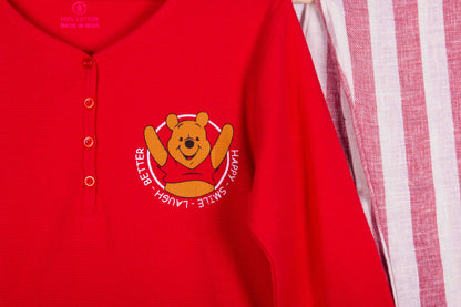 Crimson Pooh Stripes