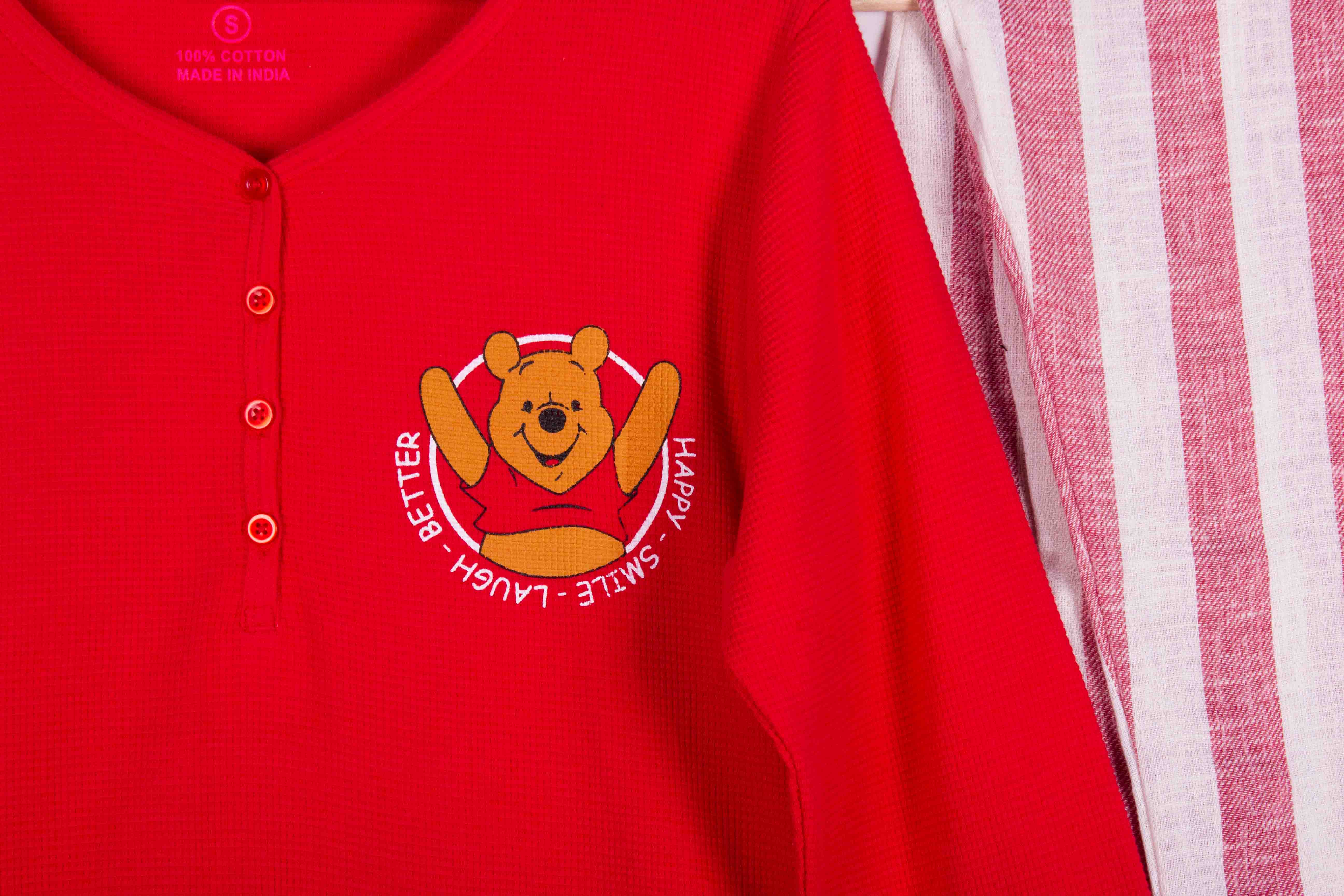 Crimson Pooh Stripes