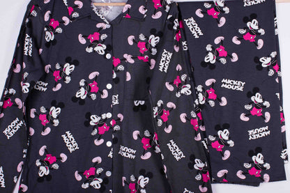 Charcoal Mickey Button Ups