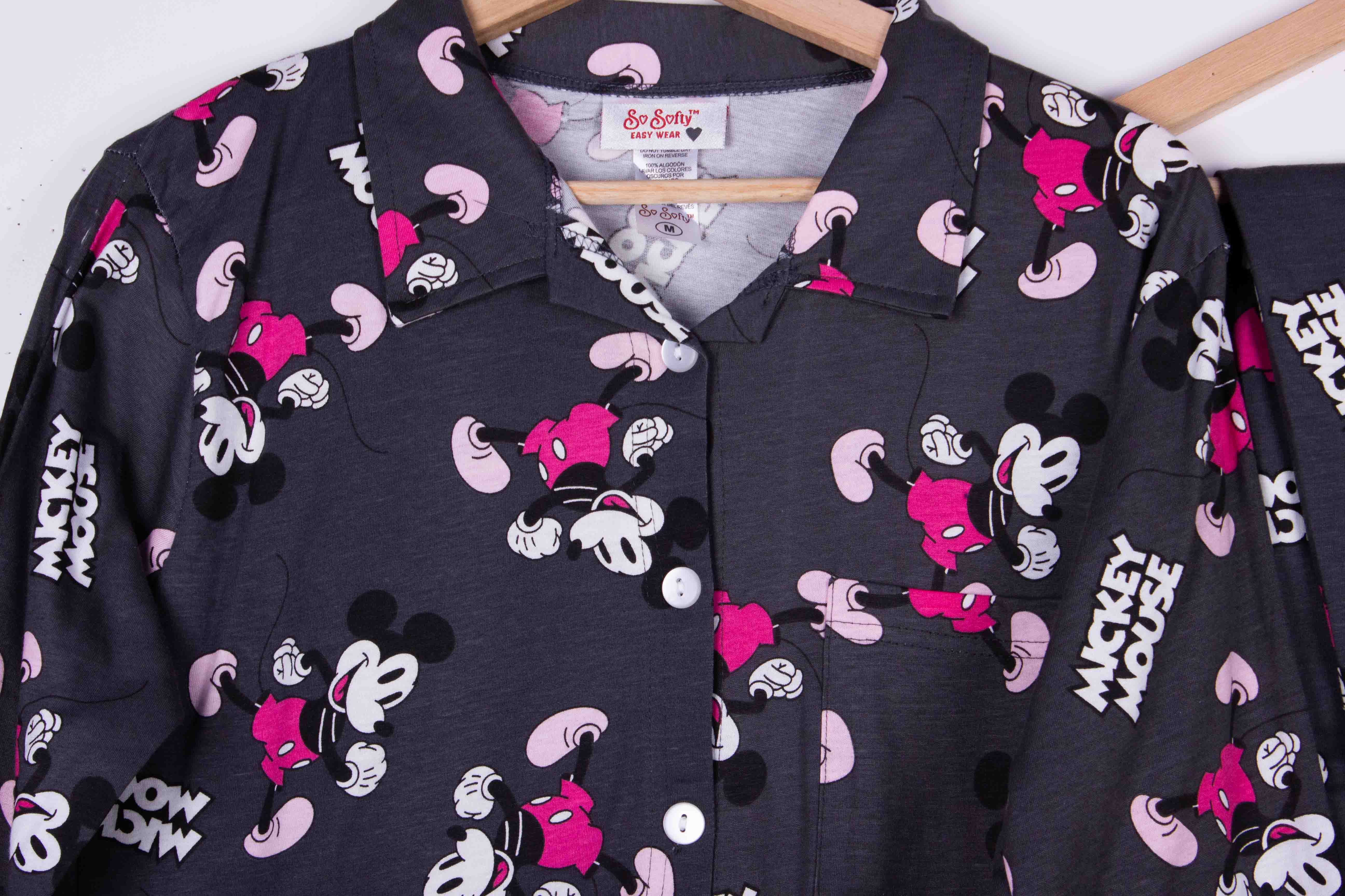 Charcoal Mickey Button Ups