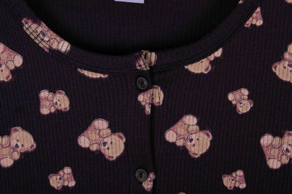 Black & Caramel Teddy Bears Shorts