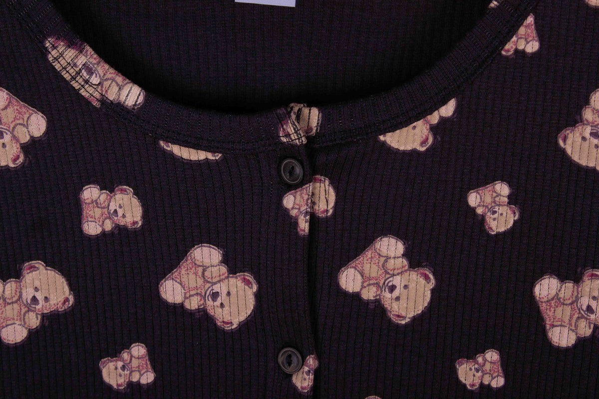Black & Caramel Teddy Bears Shorts