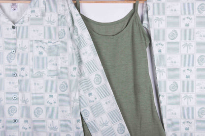 3 Piece Sage Tropical Set