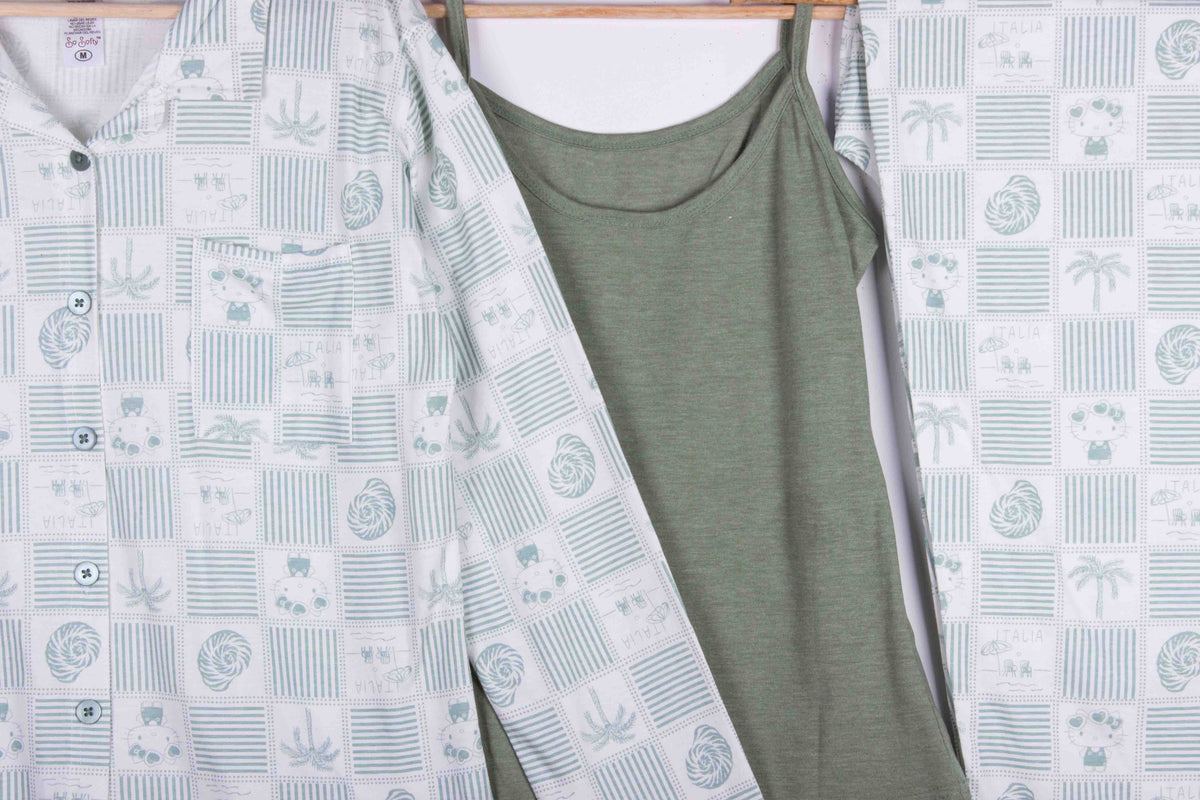 3 Piece Sage Tropical Set